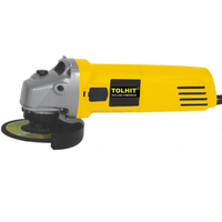 220v 650w 4in 100/115m prix bon marché meuleuse à main rectifieuse jaune Portable sans fil électrique meuleuse d'angle 6-100