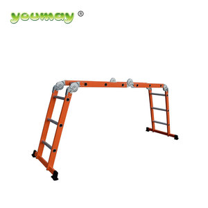 Comparer les prix échelle multifonctionnelle échelle mobile détachable de 12 pieds en aluminium bon marché - Product Image 6