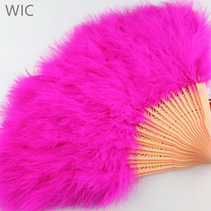 Venta al por mayor de baile de Turquía de los ventiladores <span class=keywords><strong>plegable</strong></span> encantadora <span class=keywords><strong>bailarina</strong></span> de Burlesque Marabou plumas VENTILADOR DE LA MANO - Product Image 4