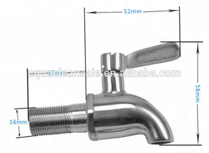Drinking Stainless Steel Hot Water Dispenser Tap For Beer And Wine