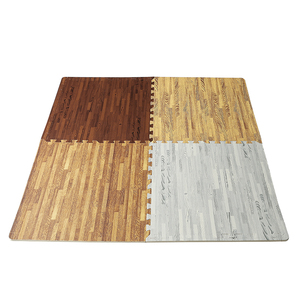 OEM aislamiento anti-deslizamiento de grano de madera de rompecabezas de enclavamiento piso mat con tamaño personalizado - Product Image 1
