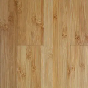 Revestimento uv fosco, cor natural, superfície suave, clique em piso de bambu sólido