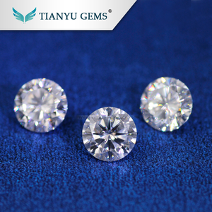 Super bonne qualité excellente coupe 6.5mm 1ct lâche blanc diamant prix par carat - Product Image 2