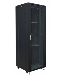 Insonorisé 42u spcc matériau intérieur noir telecom serveur rack avec 1000 profondeur