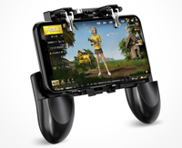 Manette de jeu mobile PUBG avec poignée ergonomique noire - Joystick mobile pour jeux mobiles