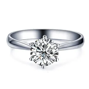 2018 neue ankünfte Weiß Gold Mit Natürlichen Diamant Braut Engagement Ring