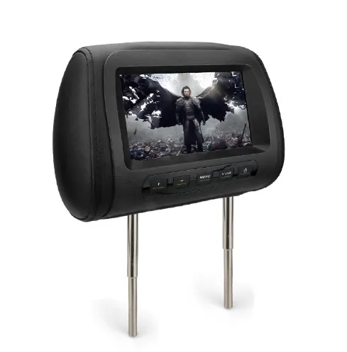 7/9 inch 2 AV input car taxi advertising universal headrest monitor with HD