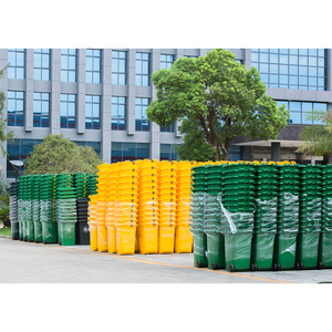 120 لتر البلاستيك بهلوانية بالدراجة النفايات الطبية عجلة عربات حاوية القمامة بن مزبلة دوللي للمستشفيات تتحرك - Product Image 6