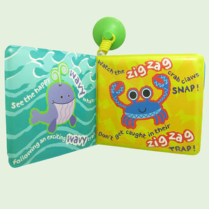 <span class=keywords><strong>Libro</strong></span> de baño impermeable de plástico blando fabricado profesionalmente con ventosas para niños - Product Image 2