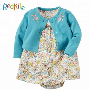 6-24 mesi di Usura Del Bambino 100% Cotone 2 Pezzi Set Cardigan vestiti appena nati Tuta Del Bambino Del Vestito - Product Image 1
