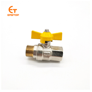 Alta calidad controlada WOG600 <span class=keywords><strong>llave</strong></span> PN100 válvula <span class=keywords><strong>de</strong></span> bola con mariposa manija - Product Image 1