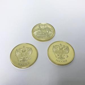 Moneda Conmemorativa de Rusia, Estatua de Figura Rusa, Bañada en Oro de 24k, Recuerdo Metálico - Product Image 5