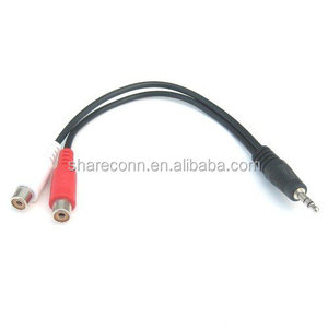 <span class=keywords><strong>Mini</strong></span> prise téléphonique mâle 3.5mm <span class=keywords><strong>vers</strong></span> câble adaptateur audio stéréo 2 <span class=keywords><strong>RCA</strong></span> femelle - Product Image 4