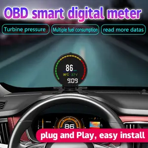 Nuovo Arrivo Auto Meter OBD OBDII Display RPM Temperatura Dell'acqua Turbina Premere Carburante Boost Gauge Per Auto