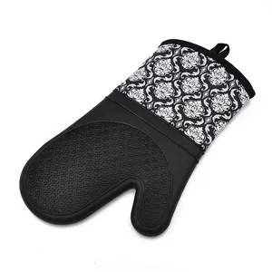 Bán Buôn Extra Long Pot Holder & Baking Găng Tay Chịu Nhiệt Nấu Ăn Silicone Oven Mitt