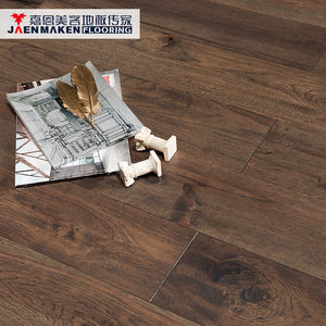Hickory el <span class=keywords><strong>scraped</strong></span> tel fırçalanmış çok katmanlı mühendislik döşeme - Product Image 3