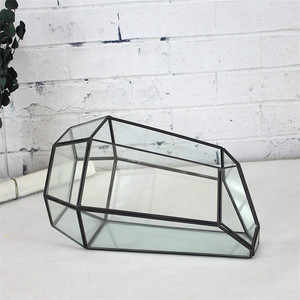 Verschiedene Design Blumen künstliche hochzeit metall rose gold kupfer glas anlage terrarium geometrische - Product Image 3