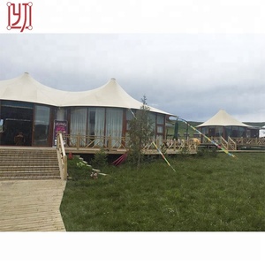 Più nuovo fuoco ritardante di glamping portatile <span class=keywords><strong>safari</strong></span> hotel tenda (di lusso) - Product Image 5