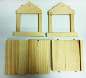 Comercio al por mayor niños construir y pintar alimentador del pájaro casa del pájaro de madera sin terminar - Product Image 3