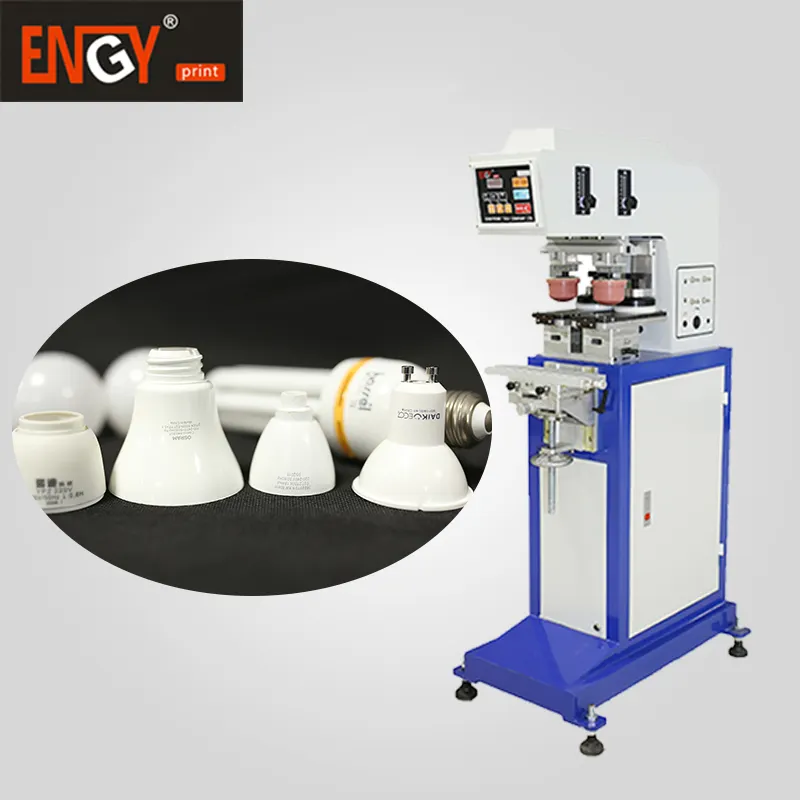 Pad printing electrical appliance and LED lamp logo high quality 2 color pad printer machine