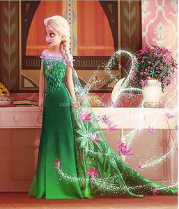 Frozen <span class=keywords><strong>Elsa</strong></span> dress wholesale, Frozen dress, <span class=keywords><strong>Elsa</strong></span> children's clothing cosplay costume in frozen - Product Image 4