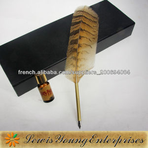 Calligraphie - Owl Pen plume d'oie naturelle et Papeterie Gift Set - Product Image 5