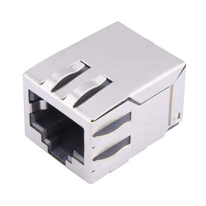 Connettore <span class=keywords><strong>RJ45</strong></span> Femmina EMI <span class=keywords><strong>SMT</strong></span> a 8 Pin con LED 10/100Base e Magnetico SMD - Product Image 4
