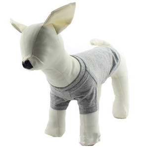 Algodón sólido 18 colores para mascotas perro T camisa ropa para perros grandes - Product Image 5
