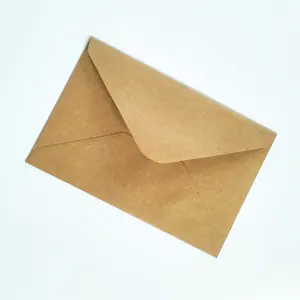 ZPT2-405 저렴한 가격 맞춤형 카드 포장 재활용 크래프트 종이 봉투 도매 갈색 공예 종이 봉투