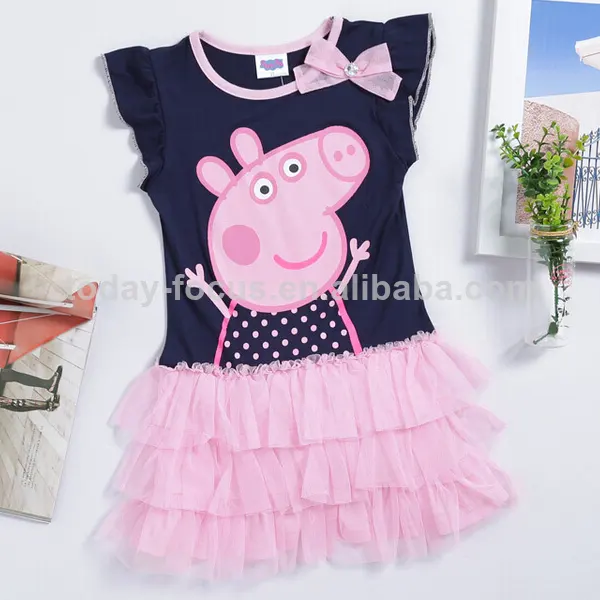 peppa pig ropa vestido de los niños