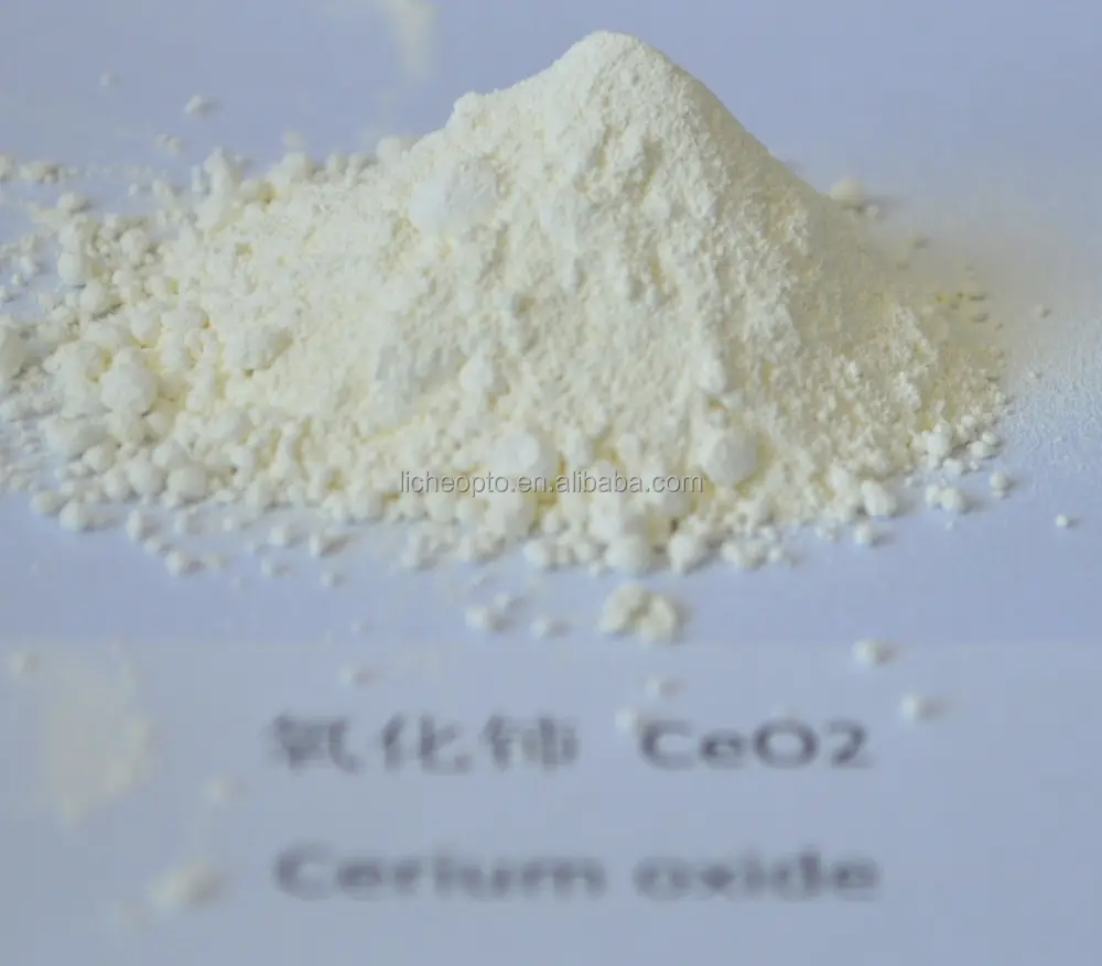 אבקת ליטוש זכוכית אופטית ceria אלקטרוני קרמיקה צריום אוקסיד CeO2