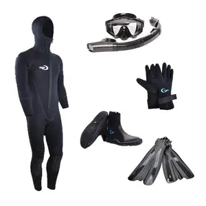 Yonsub डाइविंग स्नॉर्कलिंग उपकरण फ्लिपर्स + wetsuit + मुखौटा + सूखी स्नोर्कल + G प्यार करता है + डाइविंग जूते