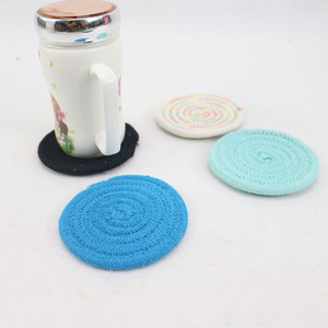 Almohadilla para dispositivos de bebidas, accesorio de sobremesa para cocina, comedor, decoración del hogar, tamaño personalizable, estilo de cuerda de algodón - Product Image 6