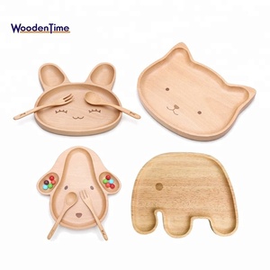 Nouveau Design Bande Dessinée Créative Chiot Chien Forme Bonbons Plat Dessert Plaque Acacia <span class=keywords><strong>Naturel</strong></span> Enfants En <span class=keywords><strong>Bois</strong></span> Dîner Plaque - Product Image 6