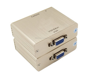 <span class=keywords><strong>VGA</strong></span> <span class=keywords><strong>balun</strong></span> extender kit sobre Cat5/6 UTP <span class=keywords><strong>video</strong></span> emisor receptor para CCTV 100 M pasivo no necesita fuente Suministro - Product Image 1