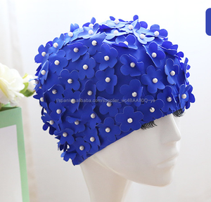 Las mujeres <span class=keywords><strong>de</strong></span> nylon bajo el agua <span class=keywords><strong>de</strong></span> flor <span class=keywords><strong>gorro</strong></span> <span class=keywords><strong>de</strong></span> <span class=keywords><strong>piscina</strong></span> - Product Image 6