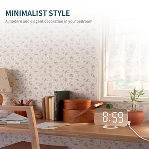 Thời trang Máy tính để bàn & treo tường LED đồng hồ báo thức kỹ thuật số LED Đồng Hồ Treo Tường bàn & bảng đồng hồ - Product Image 5