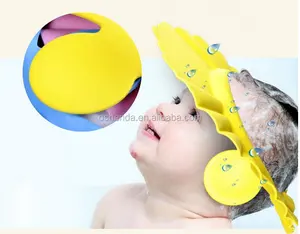 Seguro de ducha de champú baño proteger suave tapa sombrero para los niños del bebé de los niños