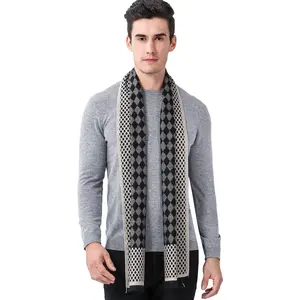 2018 New Stylish Winter Warm Mens Model Pashmina Scarf Check Pattern