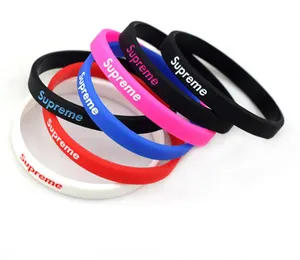 diy logo debossed silicone bracelet rainbow rubber loom bands promotional items silicone wristbands