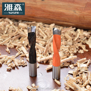Yasen kj2 công nghiệp Flute Dowel khoan bit <span class=keywords><strong>10mm</strong></span> Shank & 5-15mm Đường kính lưỡi cam/đen cho nhiều Woods - Product Image 2