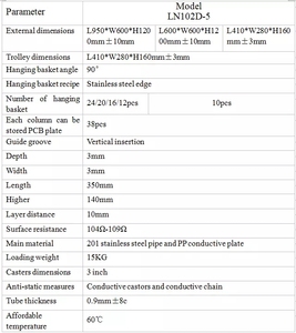 CARRO DE ALMACENAMIENTO DE <span class=keywords><strong>PCB</strong></span> SMT DE ALTA CALIDAD, CARRO DE <span class=keywords><strong>PCB</strong></span> ESD - Product Image 6