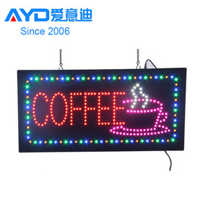 Acrylic flasher quảng cáo ánh sáng Hộp Cafe ouvert dẫn di chuyển dấu hiệu nhà máy Nhà cung cấp - Product Image 5