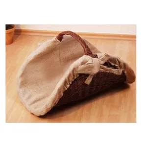 Natural and Handmade <strong>Large</strong> Wicker Firewood <strong>Basket</strong> <strong>Log</strong> <strong>Basket</strong> - Product Image 1