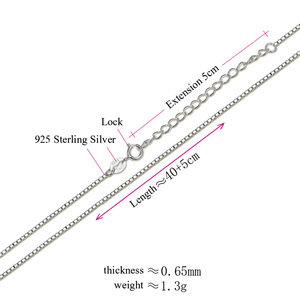 Powholesale toptan gümüş küba zincir takı kadınlar 925 ayar gümüş zincir rulo - Product Image 2