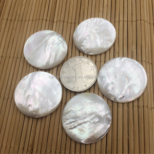 Nhà Máy Bán Buôn Vỏ Sò Biển thám hiểm hang động phẳng Vòng đánh Bóng mẹ của Ngọc Trai <span class=keywords><strong>Cabochon</strong></span> - Product Image 3