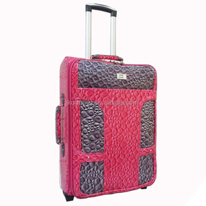 5 pièces ensemble en cuir pu avec sac fourre-tout voyage roulement ensemble de bagages 3 pièces spinner <span class=keywords><strong>valise</strong></span> trolley - Product Image 6