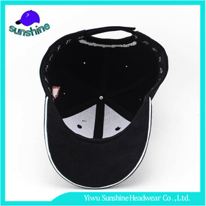 Clásico Negro de Seguridad de Impresión de Transferencia Térmica Sombreros Gorra de Béisbol de Encargo Al Por Mayor - Product Image 3
