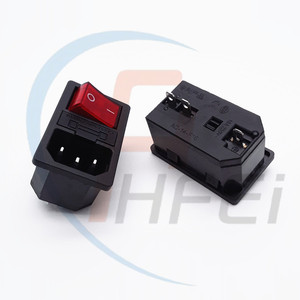 Conector de toma de corriente de CA de 110V para montaje en Panel macho de CA con fusible y conector hembra de interruptor basculante para adaptador de CA - Product Image 3