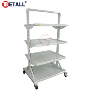 Storage Utility Rolling Cart Workshop Tool Trolley Mechanic Utility Cart Storage Trolley with Shelves Tool Trolley Cart